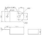 IKK バスマーカー用 Z型 ステー 鉄 Z-101