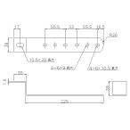 JB バスマーカー用 Z型 ステー 鉄 JB-Z-225 10枚セット