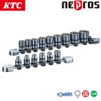 ショッピングNTB KTC ネプロス 9.5sq.ソケットセット 六角 15コ組 インチサイズ NTB315BA
