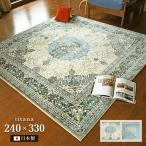 ラグ ティターナ 240×330 cm 洗える防炎 防ダニ 日本製 抗菌 防臭 モケット織 ラグマット カーペット ホットカーペットカバー 送料無料