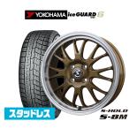 スタッドレスタイヤ ホイール4本セット BADX エスホールド S-8M ヨコハマ アイスガード IG60 165/65R14