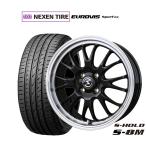 サマータイヤ ホイール4本セット BADX エスホールド S-8M NEXEN ネクセン ロードストーン ユーロビズ Sport 04 175/55R15