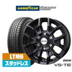 【2024年製】スタッドレスタイヤ ホイール4本セット BADX D,O,S(DOS) VS-T6 グッドイヤー ICE NAVI アイスナビ カーゴ 195/80R15