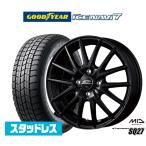 【2024年製】スタッドレスタイヤ ホイール4本セット MID シュナイダー SQ27 グッドイヤー ICE NAVI アイスナビ 7 日本製 155/65R14