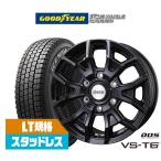 ショッピングホイール 【2025年製】スタッドレスタイヤ ホイール4本セット BADX D,O,S(DOS) VS-T6 グッドイヤー ICE NAVI アイスナビ カーゴ  195/80R15