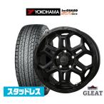 ショッピングヨコハマ スタッドレスタイヤ ホイール4本セット BADX ロックケリー ROCK KELLY グリート Black Edition(5穴) ヨコハマ ice GUARD アイスガード SUV (G075) 215/70R16