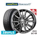【数量限定 2025年製】スタッドレスタイヤ ホイール4本セット BADX DOS LC-15 グッドイヤー ICE NAVI アイスナビ 7 日本製  205/65R16