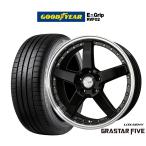 サマータイヤ ホイール4本セット BADX ロクサーニ グラスターファイブ グッドイヤー エフィシエント グリップ RVF02 215/45R18