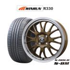 サマータイヤ ホイール4本セット BADX エスホールド S-8M WINRUN ウインラン R330 165/55R15