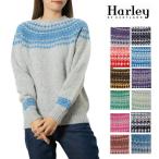 ショッピングオブ ハーレーオブスコットランド レディース Harley of scotland  ノルディック CREW NECK SWEATER ニット セーター 雪柄 フェアアイル メンズ