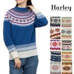 ハーレーオブスコットランド フェアアイル Harley of scotland レディース ノルディック 2024AW クルーネック CREW NECK SWEATER ニット セーター 雪柄