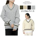 (初売りセール) ジェームスシャルロット JAMES CHARLOTTE レディース メンズ チルデンニット セーター ユニセックス