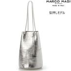 マルコマージ Marco Masi 巾着バッグ 型押し クロコ バッグ レディース イタリア製 牛革 本革 3013 トートバッグ コンサバ