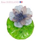 ナチュラルブローチ レディース レディス フランスブランド brand スカーフ留め ピンブローチ ROSE HAYLLAND モネ 睡蓮