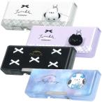 コンパクト 両面開き ペンケース 筆箱 228685 228686 228687 228688 K 2ドア 両開き 軽量 2025年8月 女の子 かわいい 文房具 マスコット付