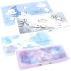 シアードロップ ソフトペンケース 筆箱 93281/エナガシロップ 93282/りぼんとえなが 93283/フェアリー 93284/マーブル Q 2ドア 両開き 2025年2月