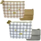 Yahoo! Yahoo!ショッピング(ヤフー ショッピング)ティッシュポーチ ミッフィー MIFFY おかおギンガムシリーズ DBM-646/BE DBM-647/GY マリモクラフト 2021年9月 （R