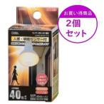 （2個セット）オーム電機 LED電球 レフランプ形 E17 40形相当 人感・明暗センサー付 電球色 LDR4L-W/S-E17 9 06-3413_2