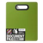 ナカバヤシ　ドキュメントファイル発泡PP製　タテ　オリーブグリーン　DF-A401S-OG