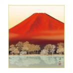  карточка для автографов, стихов, пожеланий . глициния . гора красный Fuji озеро .24.2×27.2cm K13-006