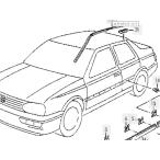 VW Volkswagen Vent (Vento) 1HAGG водосток двери молдинг ( крыша молдинг ) левый и правый в комплекте 