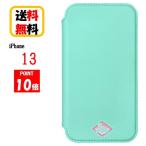 ディズニーキャラクター iPhone 13 ガラスフリップケース PG-DGF21K02MKY ミッキーマウス ブルー iPhoneケース アイフォン 写真収納 手帳型 オリジナルアレンジ