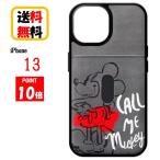 ディズニー キャラクター iPhone 13 スマホ ケース タフポケットケース PG-DPT21K05MKY ミッキーマウス iPhoneケース アイフォン カードポケット 耐衝撃