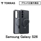 Torras Galaxy S26 ケース Ostand Q3 Spin Case for Samsung ブランド メンズ 男性 リング スタンド かっこいい おしゃれ ビジネス ブラック 黒 耐衝撃 保護