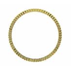 Ewatchparts 18K YELLOW GOLD FLUTED BEZEL COMPATI