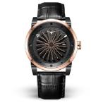 ショッピングLuxury ZINVO Luxury Men’s Blade Wrist Watch - Premium Italian Leather Watch Band - 44mm Turbine Watch - Automatic Movement (Spirit) 並行輸入品