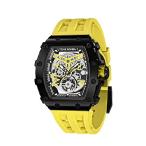TSAR BOMBA Luxury Men's Automatic Mechanical Watch - 50M Waterproof Men's Watch - Japanese Movement - Square Wristwatch Fluorine Rubber Str 並行輸入品
