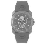 Philipp Plein The $Kull Collection Luxury Mens Watch Timepiece with a Black Strap Featuring a Black Case and Black Dial 並行輸入品