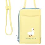 ピッコロット スマホポーチショルダー あひる 894888 サガラ刺繍 財布 イエロー セール・ラッピング不可