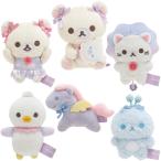 【6種セット】リラックマ てのりぬいぐるみ お空のくるりんわたあめ コリラックマ らいおん ペガサス ペンギン 宇宙人? 6個組