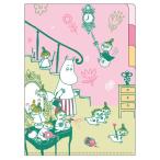  Moomin A5 прозрачный файл 3P...789644 80th The door is always open 80 годовщина MOOMIN Sunstar канцелярские принадлежности 