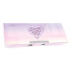 パープル 窓あきシアードロップソフトペンケース 932788 透け感 スパンコール グラデーション