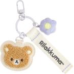 リラックマ ワッペンキーホルダー リラックマ BASIC RILAKKUMA Flower ベーシック フラワー サガラ刺しゅう