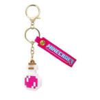 ショッピングカニ ポーション Minecraft マスコットキーホルダー ポーション ピンク マインクラフト カニカン ストラップ付き 目印 めじるし 615215