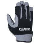 パズデザイン　ＰＧＶ−０３３　オフショアグローブ・レザー　ブラック　Ｍ 手袋