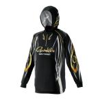 Gamakatsu одежда GM3736 2WAY принт Zip рубашка f-ti черный 3L