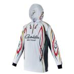  Gamakatsu одежда GM3736 2WAY принт Zip рубашка f-ti белый M