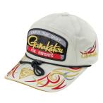 がまかつ 帽子 GM9112 フィッシングキャップ(ワッペン) ホワイト/レッド L