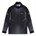  Daiwa одежда DE-7525 длинный рукав половина Zip рубашка черный 2XL