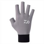 ダイワ 手袋 DG-6826 ICEDRY UVケアグローブ 5本カット グレー M