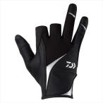 ダイワ 手袋 DG-7226 フィンガータッチジギンググローブ 3本カット ブラック L