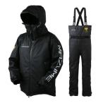 ショッピングLL オレンジブルー 防寒服アウター MZFW-885 mazume ラフウォーター オールウエザースーツ ブラック LL