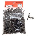 下田漁具 サルカン クレン親子サルカン ブラック100入4/0×3/0