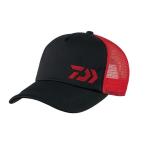 ダイワ DC-64008 ハーフメッシュキャップ ブラックレッド フリー 帽子