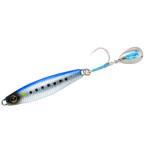 ハヤブサ メタルジグ ジャックアイ サワラスピン2 40-1 リアル魚鱗ブルーイワシ網目夜光