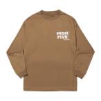 [ есть перевод ] высокий пять Factory Conte .nyuas Logo dry LS TEE (Continuous Logo Dry LS TEE) Brown S